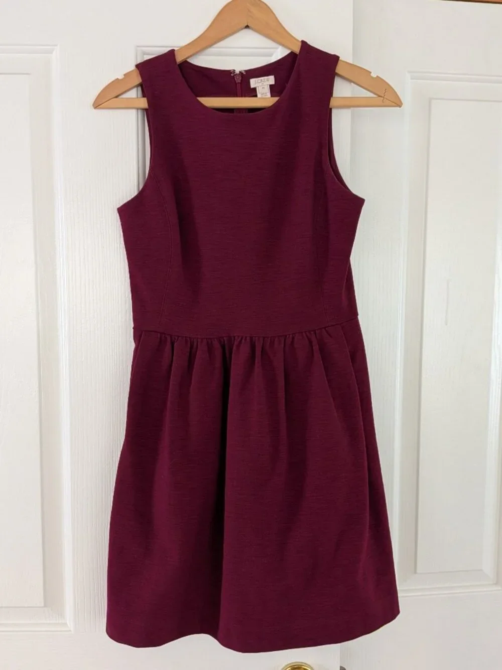 J. Crew Burgundy A Line Dress - Size XS